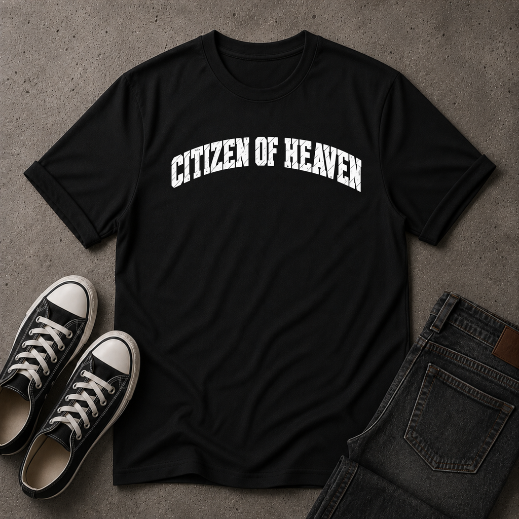Citizen of Heaven Christian T-Shirt – Kingdom Streetwear Tee (FRONT DESIGN)