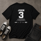John 3:16 Christian T-Shirt – For God So Loved the World (BACK DESIGN)