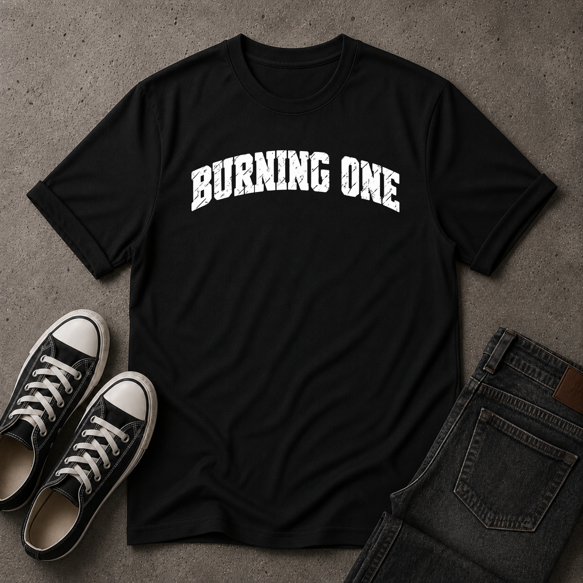 Burning One Christian T-Shirt – Christian Streetwear Tee (FRONT DESIGN)