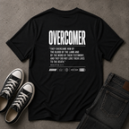 Overcomer Revelation 12:11 Christian T-Shirt – Bible Verse Tee (BACK DESIGN)