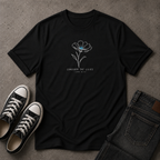 Consider the Lilies Christian T-Shirt – Luke 12:27 Floral Scripture Tee (FRONT DESIGN)