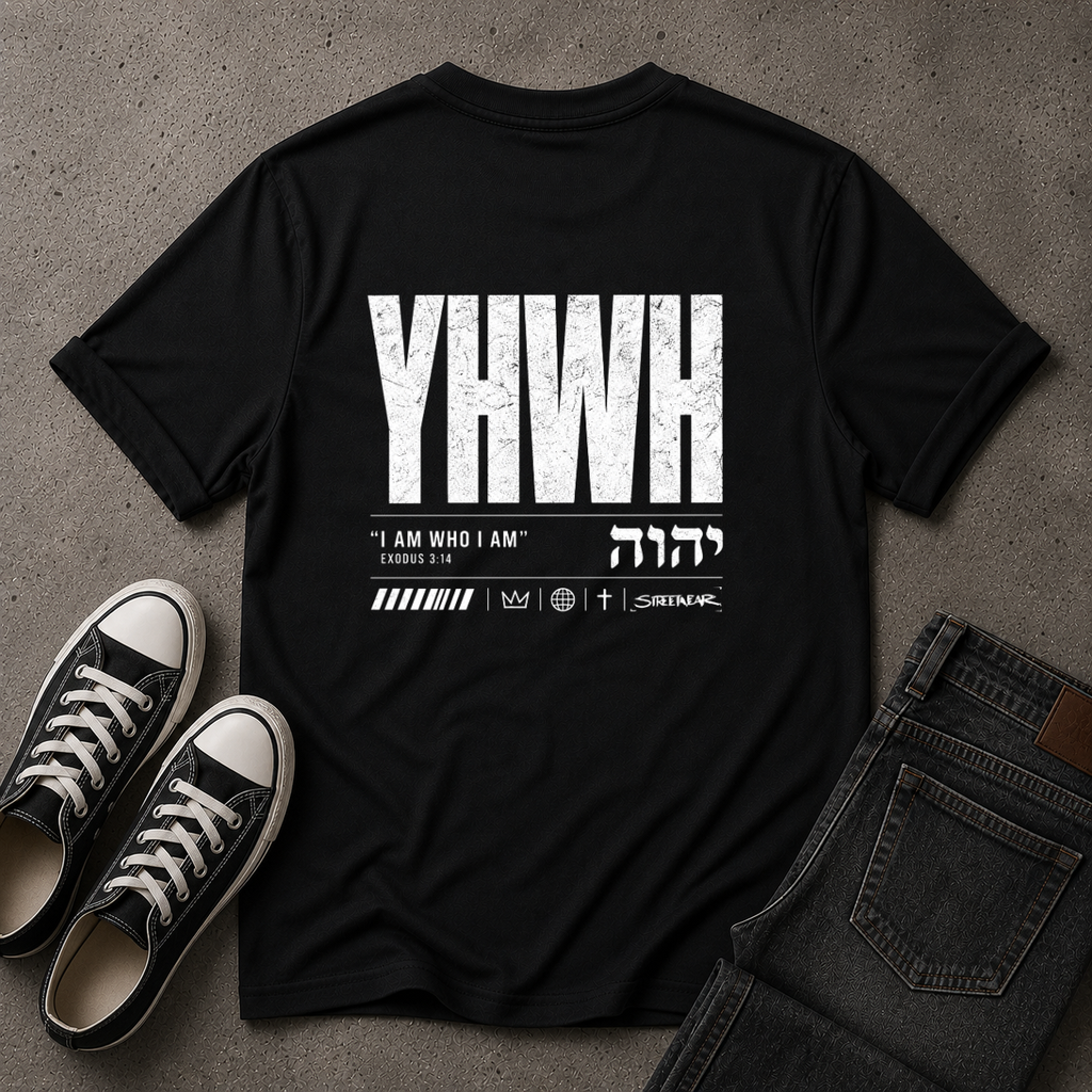 YHWH Christian T-Shirt – Exodus 3:14 – (BACK DESIGN)