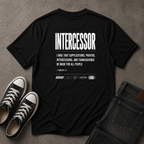 Intercessor Christian T-Shirt – 1 Timothy 2:1 Prayer Tee (BACK DESIGN)