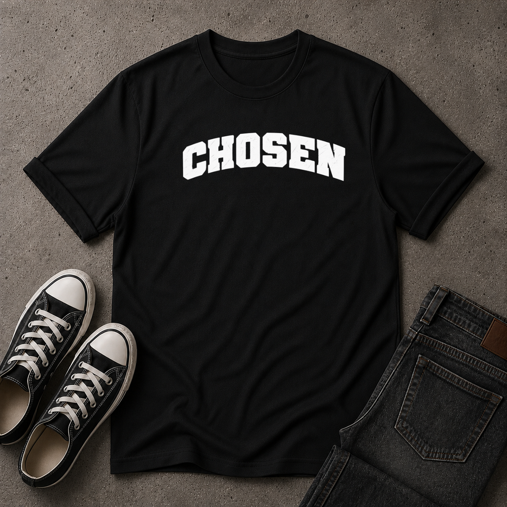 Chosen Christian Tee – Chosen by God Faith Tee (FRONT DESIGN)