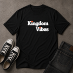 Kingdom Vibes Heart Logo T-Shirt – Christian Streetwear Tee (FRONT DESIGN)