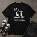Full Armour of God T-Shirt – Ephesians 6:11 Christian Streetwear (BACK DESIGN)