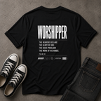 Worshipper Christian T-Shirt – Psalm 19:1 Worship Tee (BACK DESIGN)