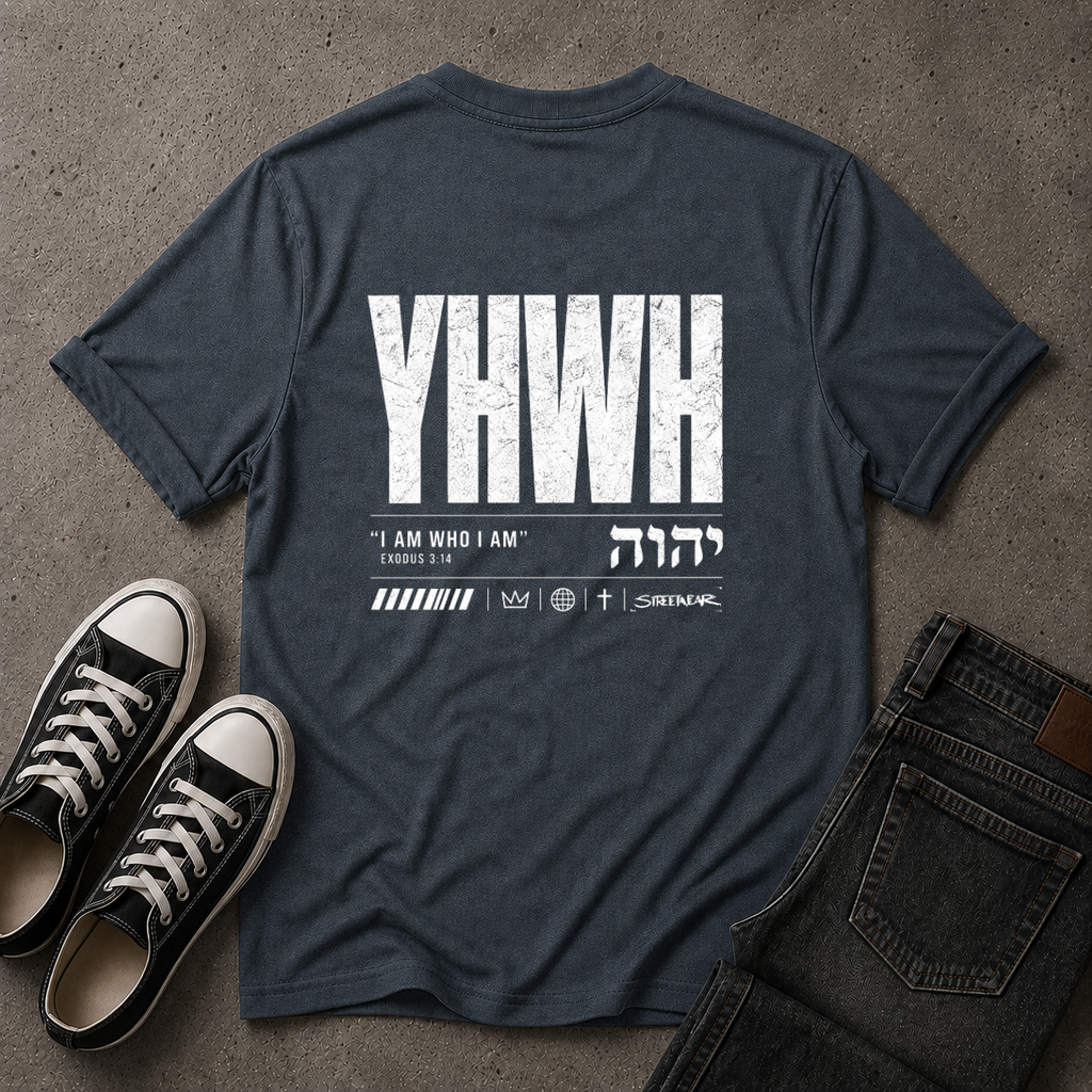 YHWH Christian T-Shirt – Exodus 3:14 – (BACK DESIGN)