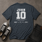 John 10:10 Christian T-Shirt – Life to the Full – (BACK DESIGN)