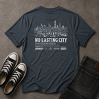 No Lasting City Christian T-Shirt – Hebrews 13:14 (BACK DESIGN)