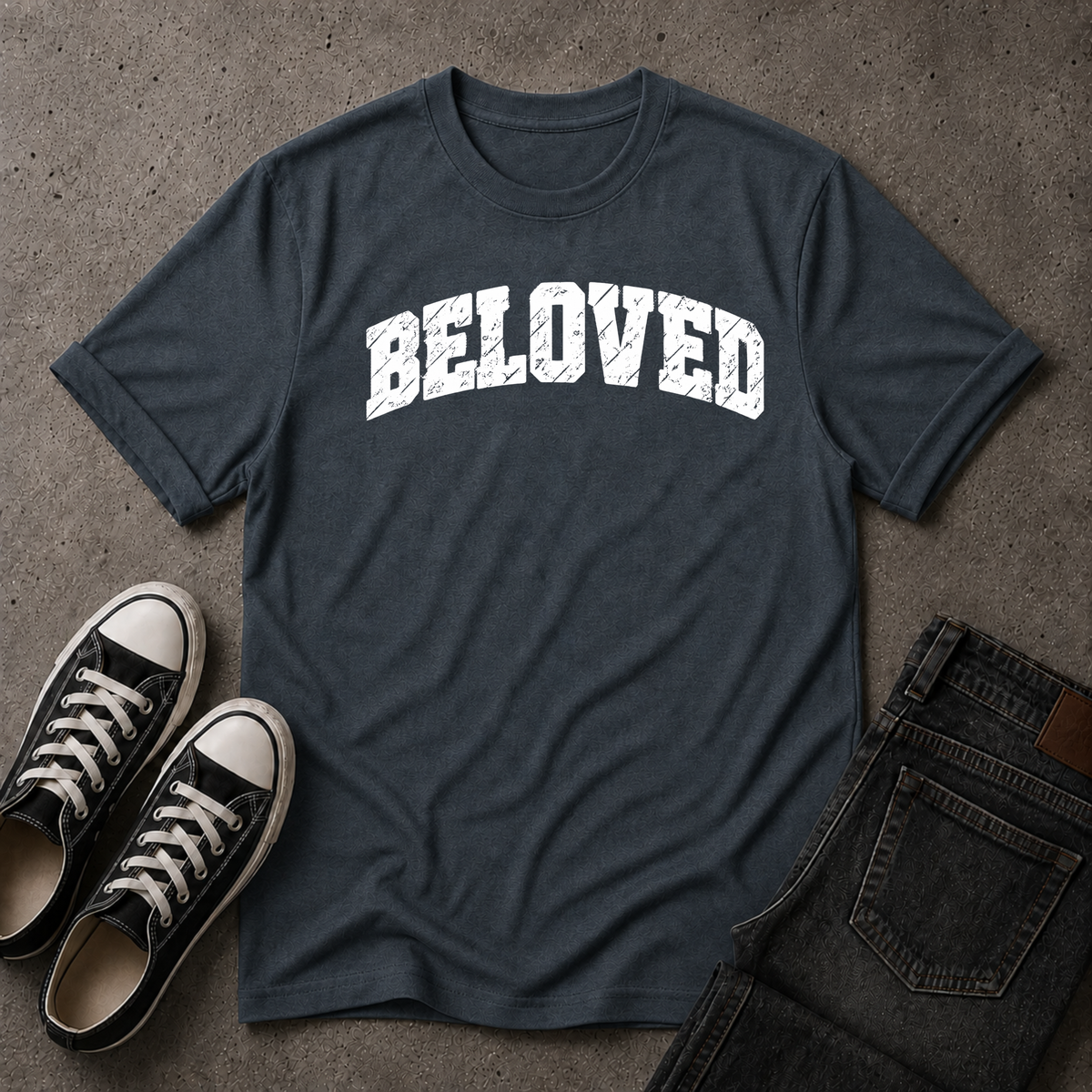 Beloved Christian T-Shirt – Christian Identity Faith Tee (FRONT DESIGN)