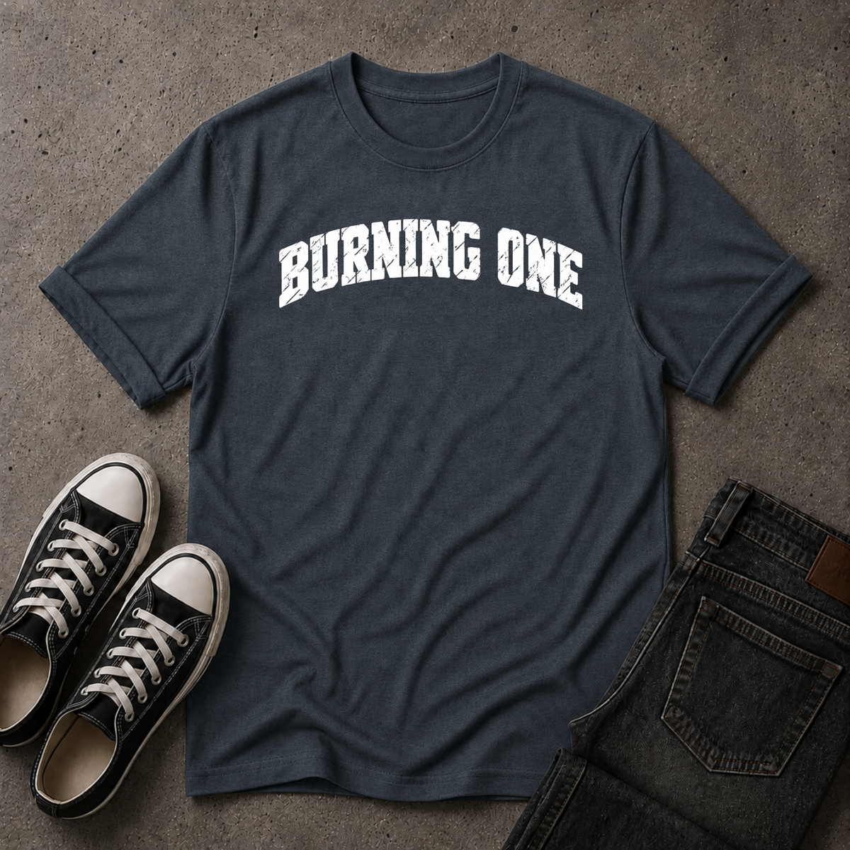 Burning One Christian T-Shirt – Christian Streetwear Tee (FRONT DESIGN)