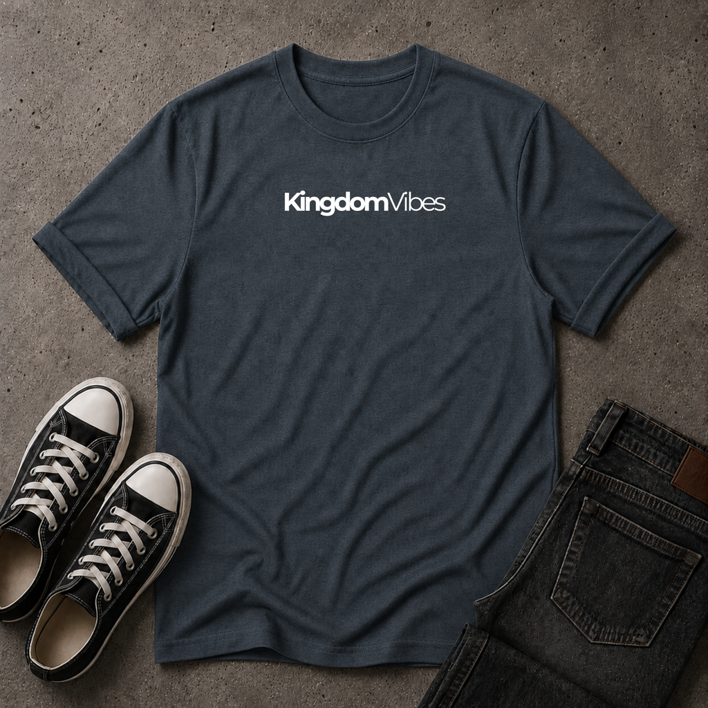 Kingdom Vibes Classic T-Shirt – Christian Streetwear Tee (FRONT DESIGN)