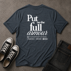 Full Armour of God T-Shirt – Ephesians 6:11 Christian Streetwear (BACK DESIGN)