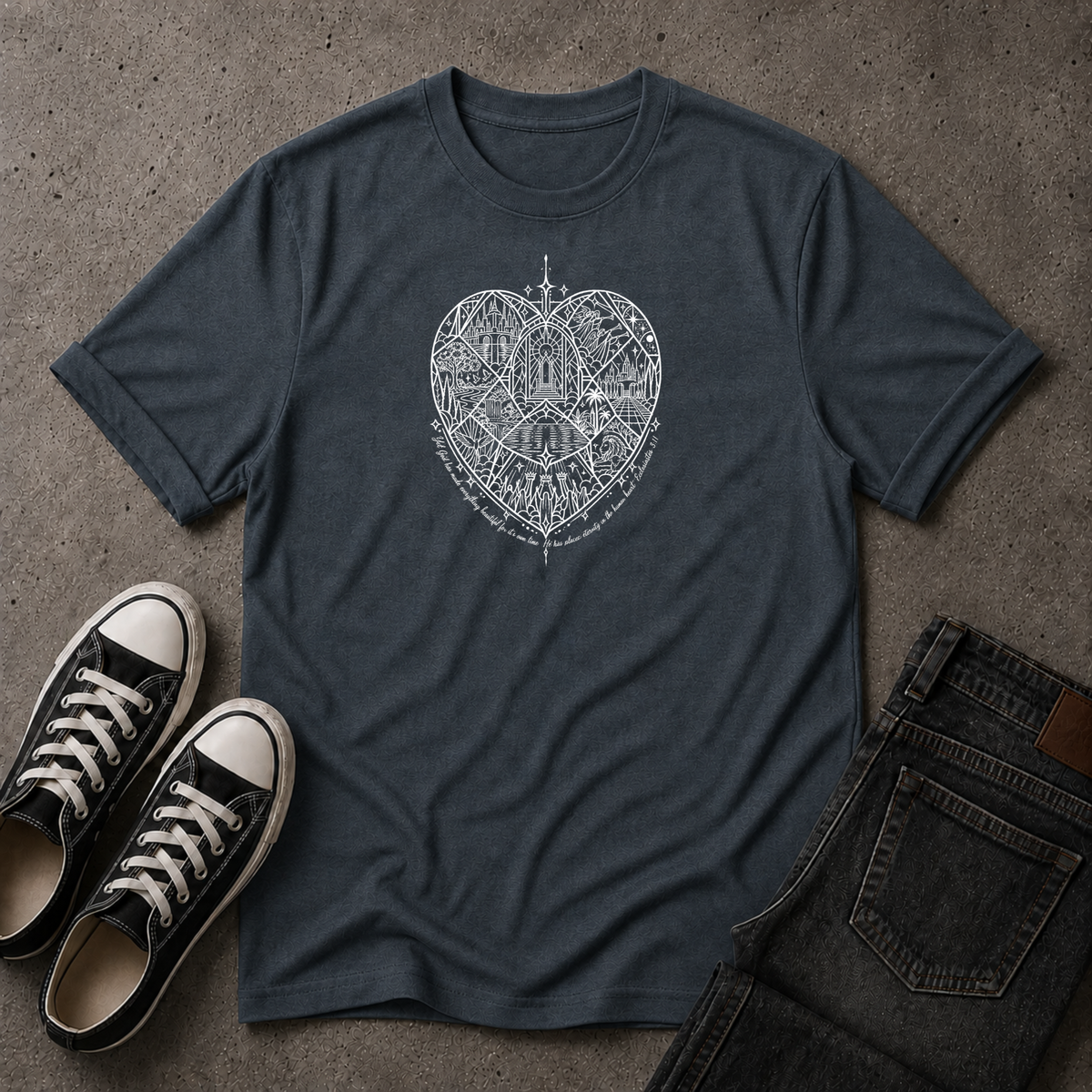 Eternity in the Human Heart T-Shirt – Ecclesiastes 3:11 (FRONT DESIGN)