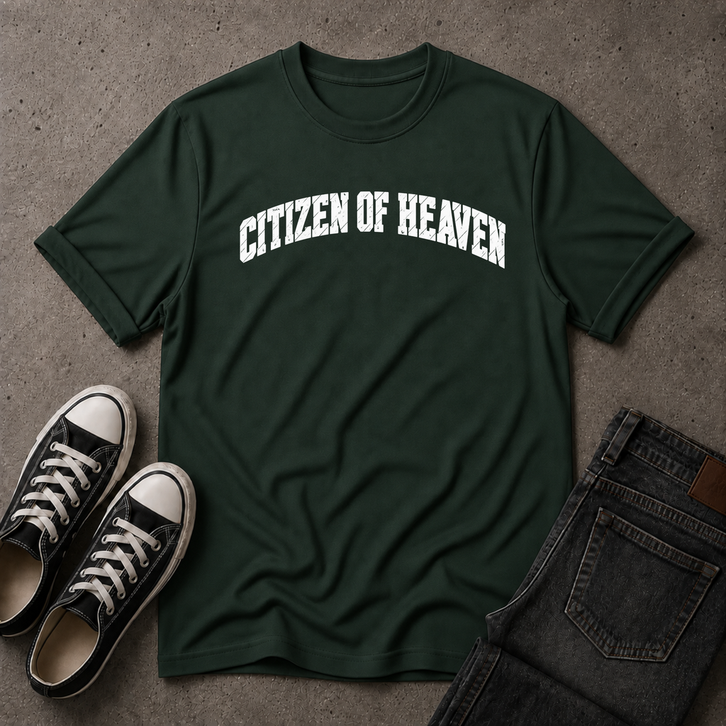Citizen of Heaven Christian T-Shirt – Kingdom Streetwear Tee (FRONT DESIGN)