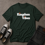 Kingdom Vibes Heart Logo T-Shirt – Christian Streetwear Tee (FRONT DESIGN)