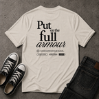 Full Armour of God T-Shirt – Ephesians 6:11 Christian Streetwear (BACK DESIGN)