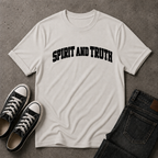 Spirit and Truth Christian T-Shirt – John 4:24 Worship Tee (FRONT DESIGN)