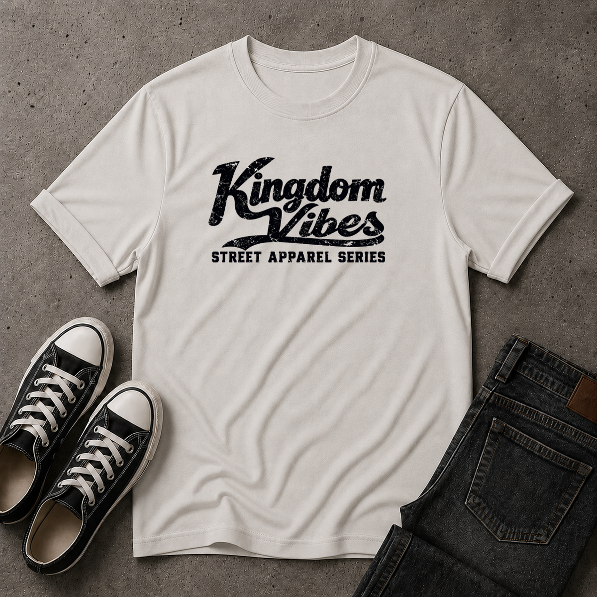 Kingdom Vibes T-Shirt | Christian Streetwear Logo Tee (FRONT DESIGN)