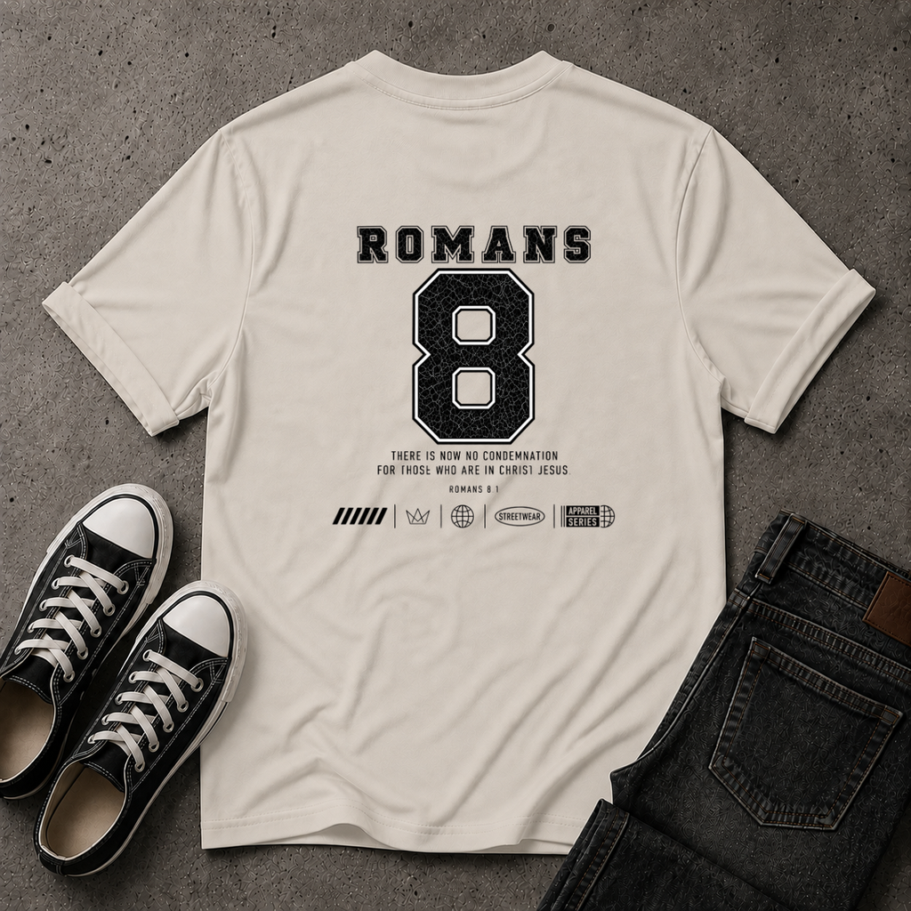 Romans 8:1 Christian T-Shirt