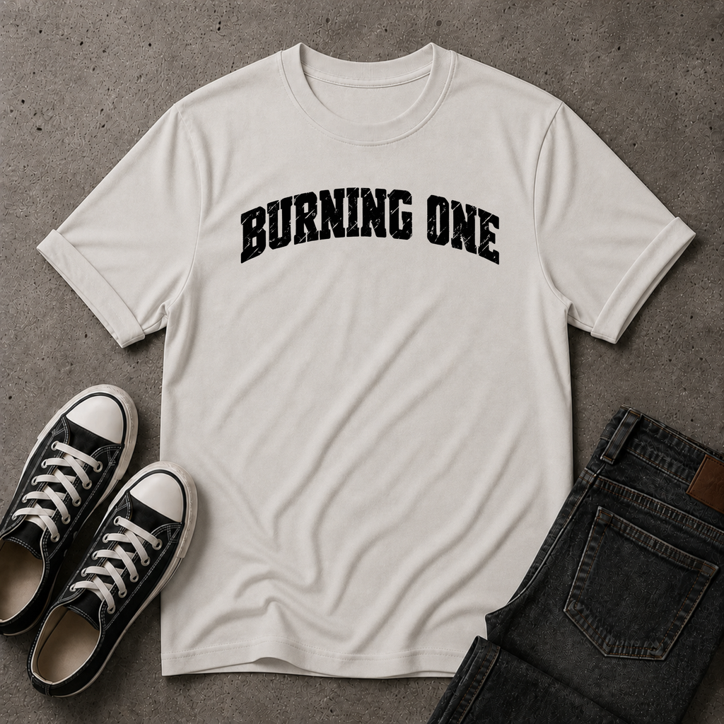 Burning One Christian T-Shirt – Christian Streetwear Tee (FRONT DESIGN)