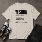 Yeshua Christian T-Shirt – 1 Timothy 2:5 Scripture Tee (BACK DESIGN)