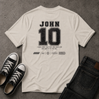 John 10:10 Christian T-Shirt – Life to the Full – (BACK DESIGN)