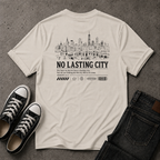No Lasting City Christian T-Shirt – Hebrews 13:14 (BACK DESIGN)