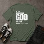In the Beginning God Created T-Shirt – Genesis 1:1 (BACK DESIGN)