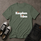 Kingdom Vibes Heart Logo T-Shirt – Christian Streetwear Tee (FRONT DESIGN)