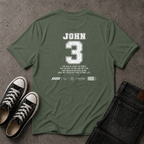 John 3:16 Christian T-Shirt – For God So Loved the World (BACK DESIGN)