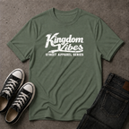 Kingdom Vibes T-Shirt | Christian Streetwear Logo Tee (FRONT DESIGN)
