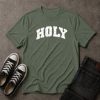 Holy Christian T-Shirt – Distressed Christian Streetwear Tee (FRONT DESIGN)
