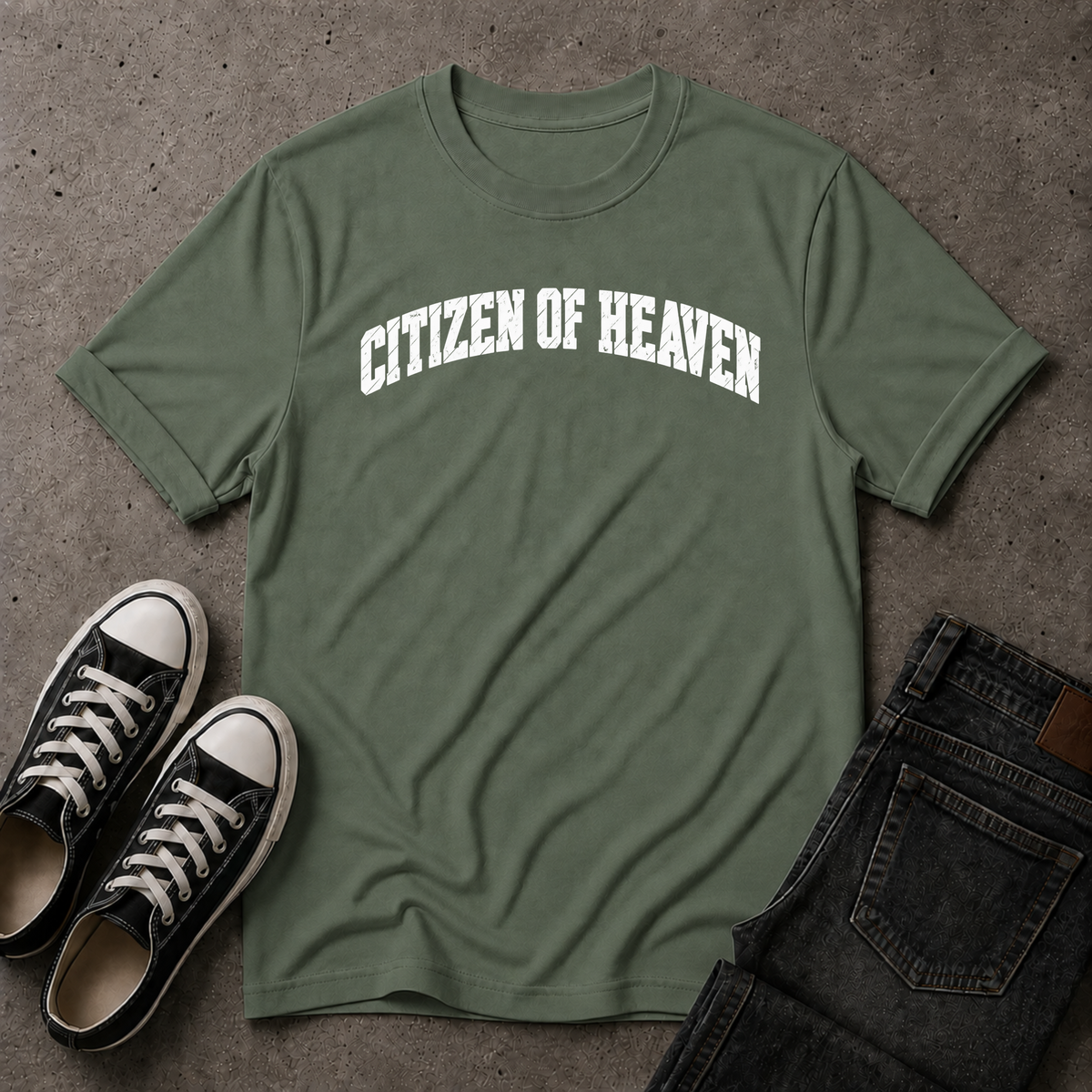 Citizen of Heaven Christian T-Shirt – Kingdom Streetwear Tee (FRONT DESIGN)