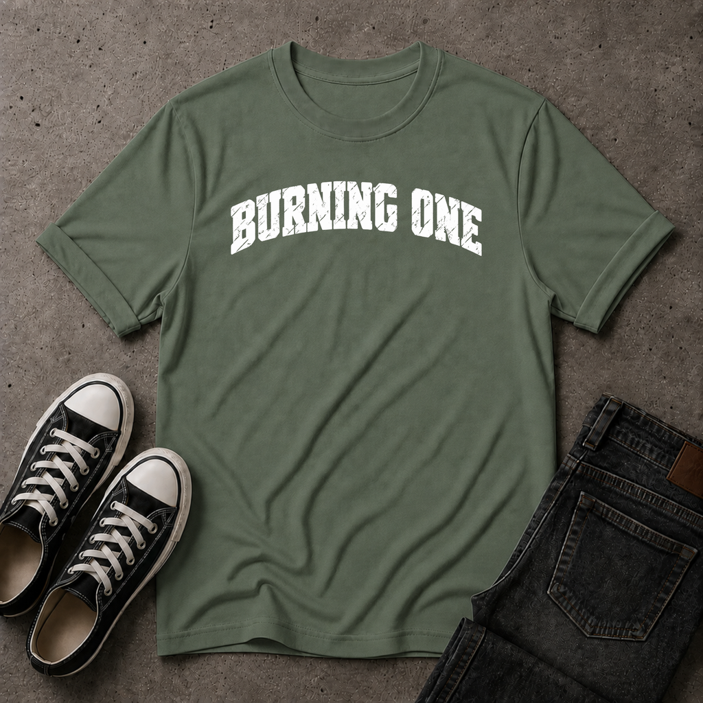 Burning One Christian T-Shirt – Christian Streetwear Tee (FRONT DESIGN)