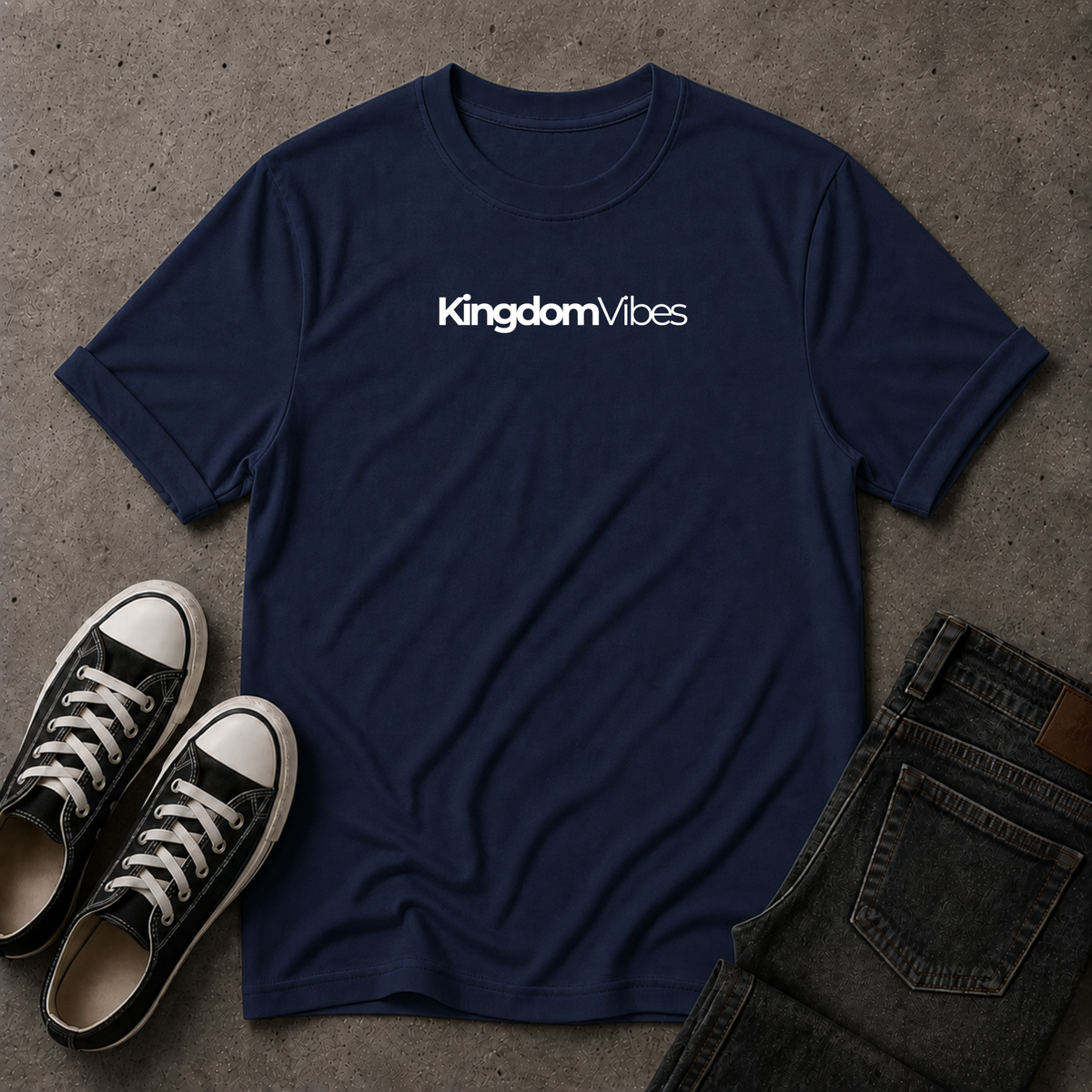 Kingdom Vibes Classic T-Shirt – Christian Streetwear Tee (FRONT DESIGN)