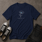Consider the Lilies Christian T-Shirt – Luke 12:27 Floral Scripture Tee (FRONT DESIGN)