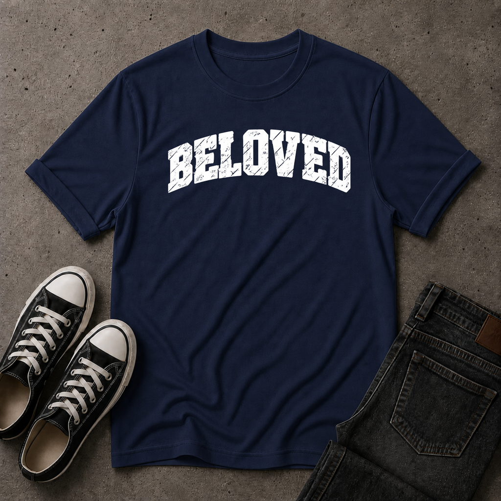 Beloved Christian T-Shirt – Christian Identity Faith Tee (FRONT DESIGN)