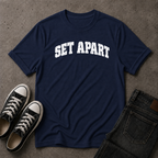 Set Apart Christian T-Shirt – Distressed Faith Streetwear Tee (FRONT DESIGN)