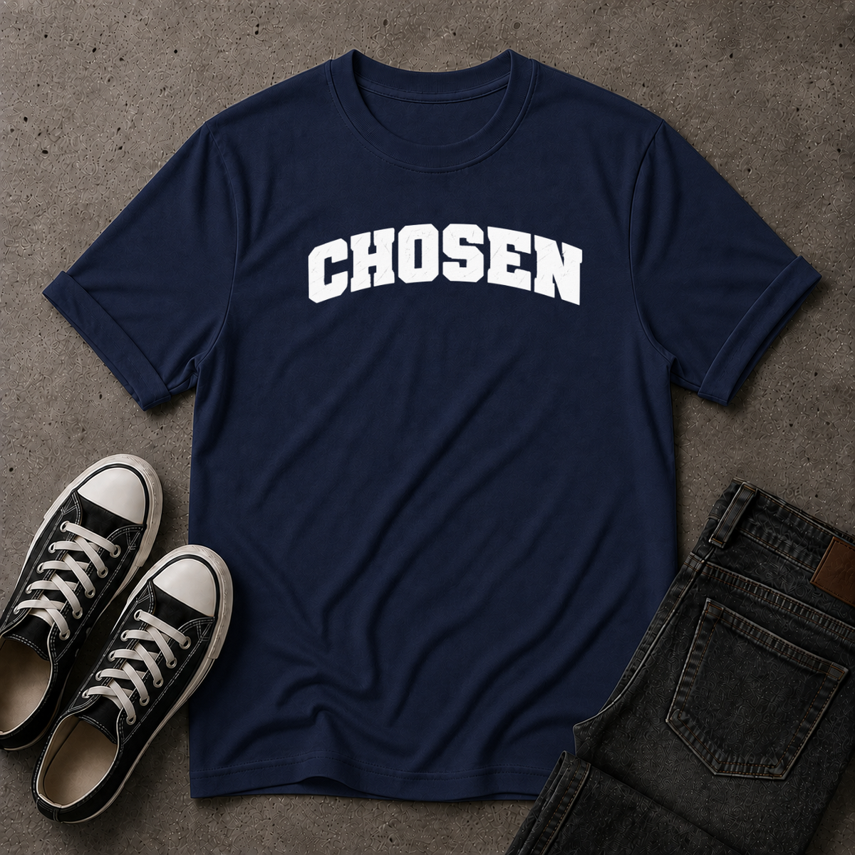 Chosen Christian Tee – Chosen by God Faith Tee (FRONT DESIGN)
