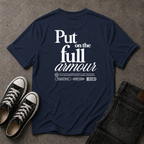 Full Armour of God T-Shirt – Ephesians 6:11 Christian Streetwear (BACK DESIGN)