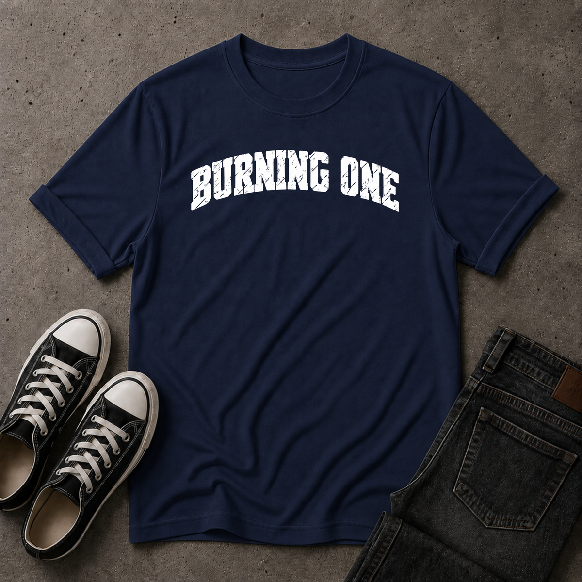 Burning One Christian T-Shirt – Christian Streetwear Tee (FRONT DESIGN)