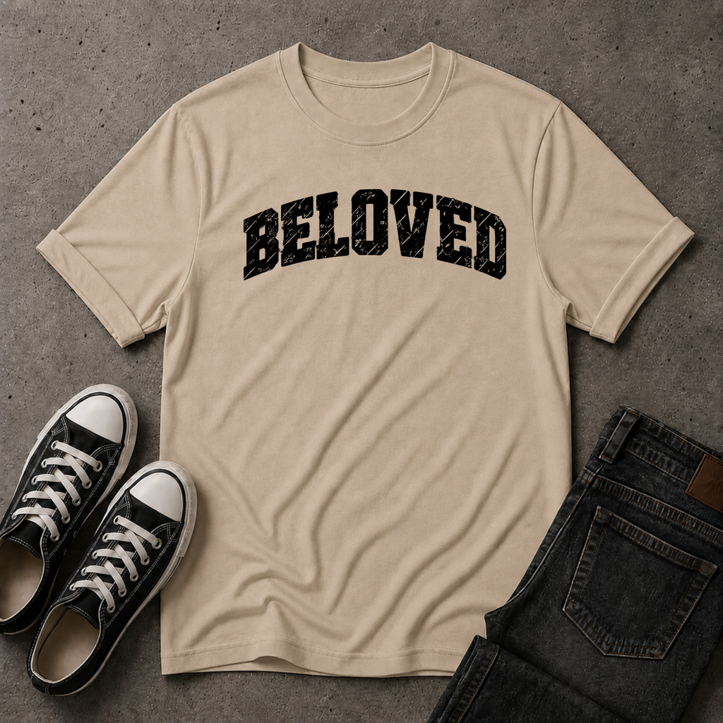 Beloved Christian T-Shirt – Christian Identity Faith Tee (FRONT DESIGN)