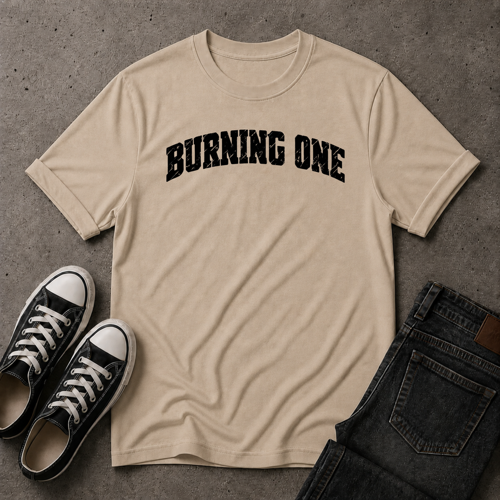 Burning One Christian T-Shirt – Christian Streetwear Tee (FRONT DESIGN)
