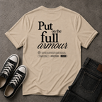 Full Armour of God T-Shirt – Ephesians 6:11 Christian Streetwear (BACK DESIGN)