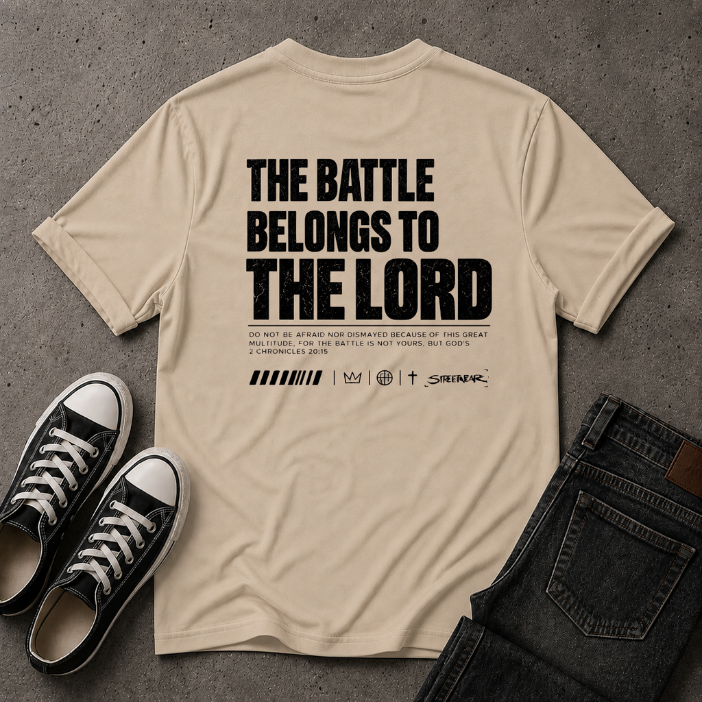 The Battle Belongs to the Lord T-Shirt – 2 Chronicles 20:15 (BACK DESIGN)