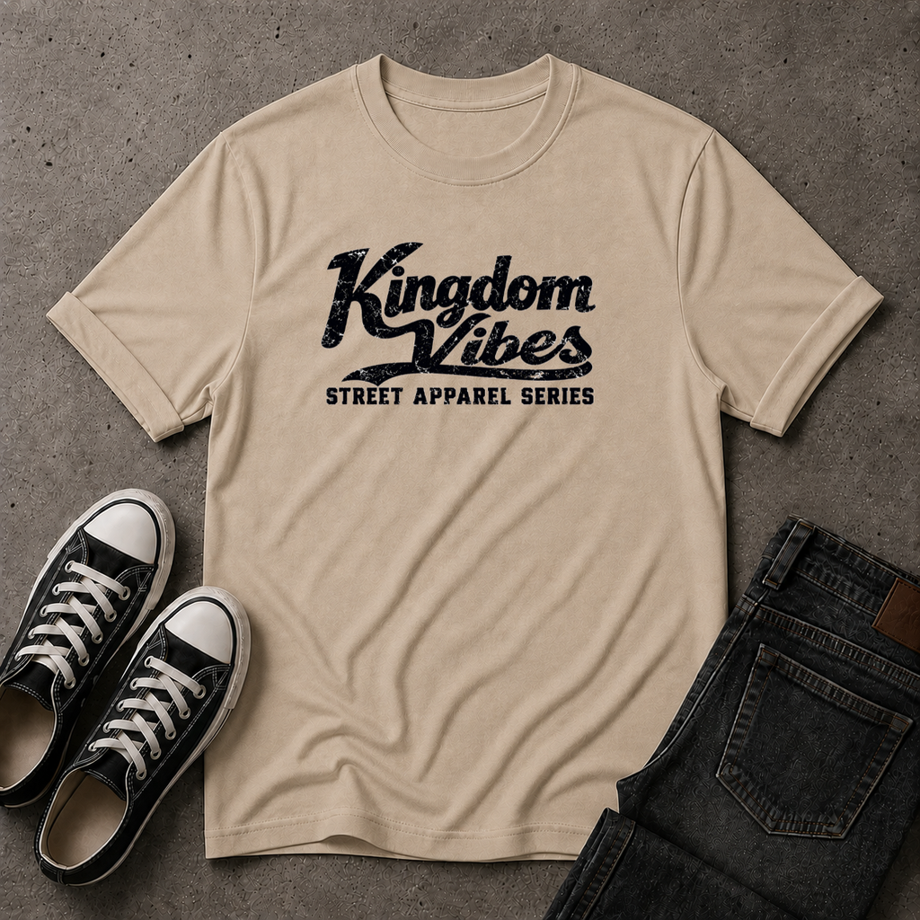 Kingdom Vibes T-Shirt | Christian Streetwear Logo Tee (FRONT DESIGN)