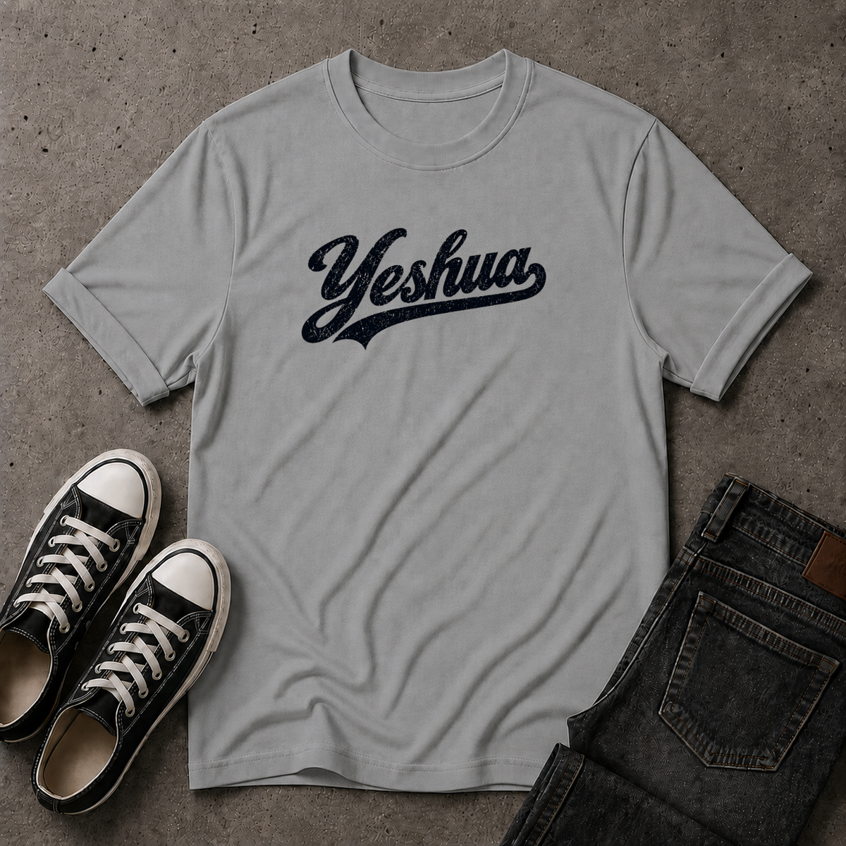 Yeshua Christian T-Shirt – Jesus Hebrew Name Tee – (FRONT DESIGN)