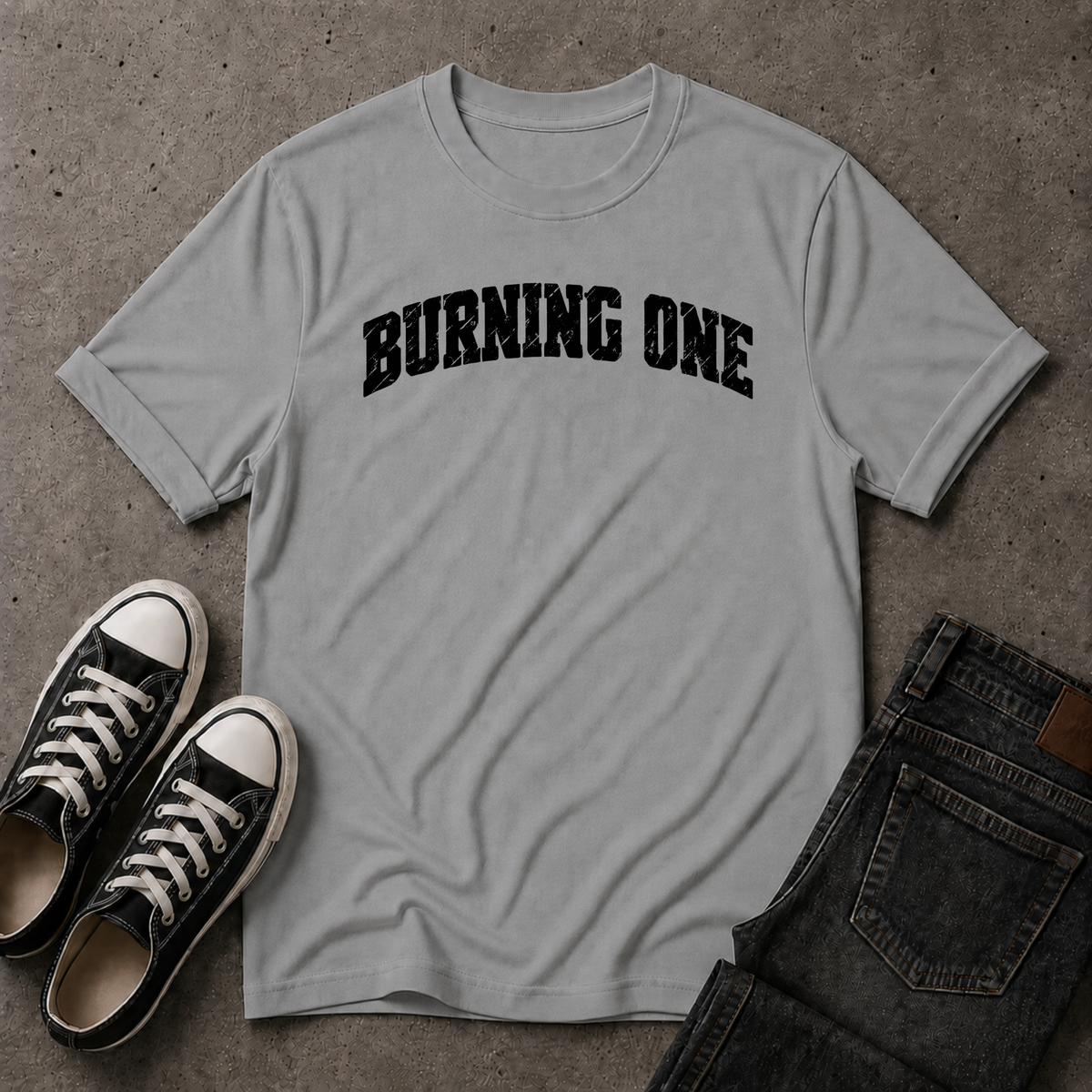 Burning One Christian T-Shirt – Christian Streetwear Tee (FRONT DESIGN)